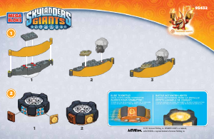 Mode d’emploi Mega Bloks set 95432 Skylanders Trigger Happys battle portal