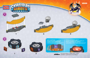 Manual Mega Bloks set 95435 Skylanders Dark Spyros battle portal