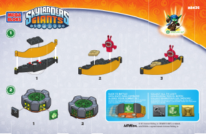 Bedienungsanleitung Mega Bloks set 95436 Skylanders Stealth Elfs battle portal