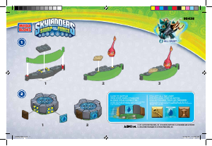 Bruksanvisning Mega Bloks set 95438 Skylanders Gill Grunts battle portal