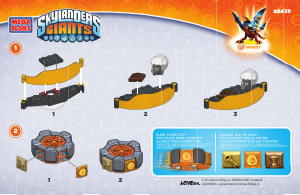 Manual Mega Bloks set 95439 Skylanders Drobots battle portal
