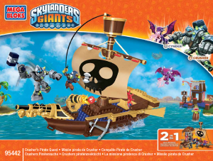 Bruksanvisning Mega Bloks set 95442 Skylanders Crushers pirate quest