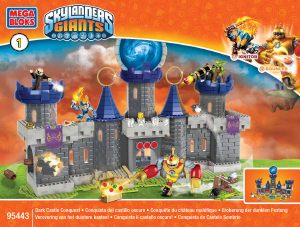 Bedienungsanleitung Mega Bloks set 95443 Skylanders Eroberung der dunklen Festung