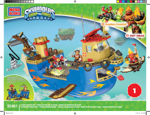 Bedienungsanleitung Mega Bloks set 95461 Skylanders Flynns Rettungsschiff