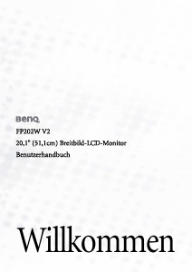 Bedienungsanleitung BenQ FP202W V2 LCD monitor
