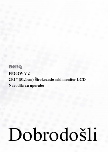 Priročnik BenQ FP202W V2 LCD-zaslon