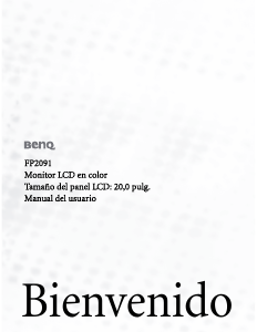 Manual de uso BenQ FP2092 Monitor de LCD