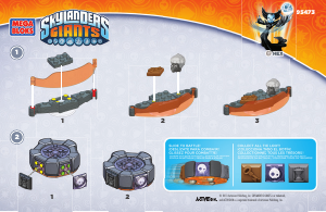 Manual Mega Bloks set 95473 Skylanders Legendary Trigger Happy battle portal