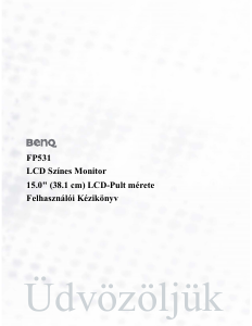Használati útmutató BenQ FP531 LCD-monitor