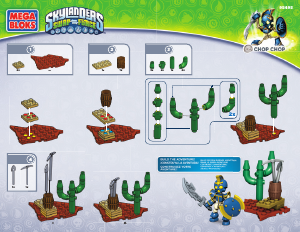 Handleiding Mega Bloks set 95495 Skylanders Chop Chop hero pack