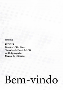 Manual BenQ FP71G+S Monitor LCD