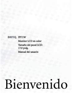 Manual de uso BenQ FP71W Monitor de LCD