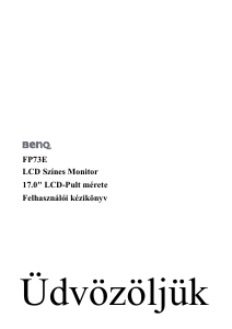Használati útmutató BenQ FP73E LCD-monitor