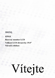 Manuál BenQ FP91E LCD monitor