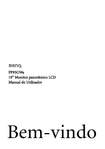 Manual BenQ FP93GWA Monitor LCD