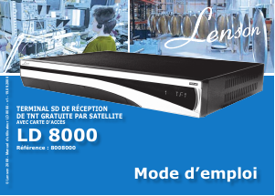 Mode d’emploi Lenson LD 8000 Récepteur numérique