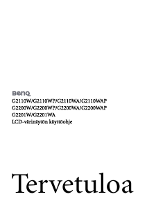 Käyttöohje BenQ G2110WA Nestekidenäyttö