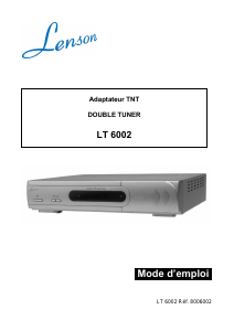 Mode d’emploi Lenson LT 6002 Récepteur numérique