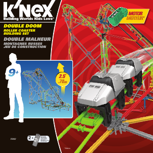 Manual K'nex set 55402 Thrill Rides Double doom