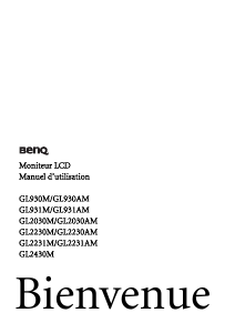 Mode d’emploi BenQ GL2030M Moniteur LCD