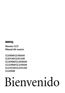 Manual de uso BenQ GL2030M Monitor de LCD