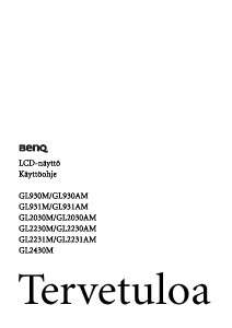Käyttöohje BenQ GL2030M Nestekidenäyttö