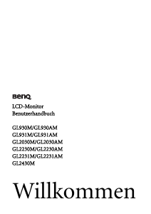 Bedienungsanleitung BenQ GL2030M LCD monitor