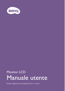 Manuale BenQ GL2480 Monitor LCD