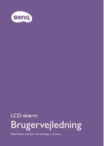 Brugsanvisning BenQ GL2480 LCD-skærm