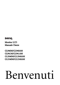 Manuale BenQ GL941M Monitor LCD