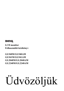 Használati útmutató BenQ GL941M LCD-monitor