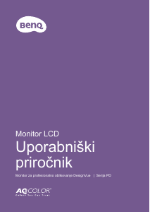 Priročnik BenQ PD2700U LCD-zaslon
