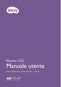 Manuale BenQ PD2705Q Monitor LCD