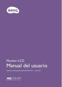 Manual de uso BenQ SW271C Monitor de LCD