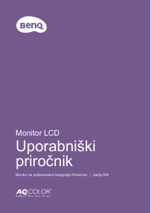 Priročnik BenQ SW271C LCD-zaslon