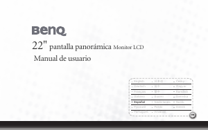 Manual de uso BenQ T221WA Monitor de LCD