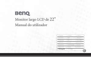Manual BenQ T221WA Monitor LCD