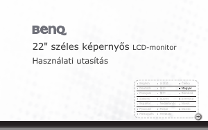 Használati útmutató BenQ T221WA LCD-monitor