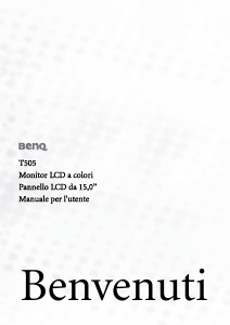 Manuale BenQ T505 Monitor LCD