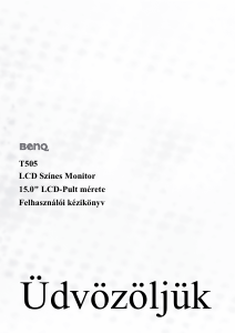 Használati útmutató BenQ T505 LCD-monitor