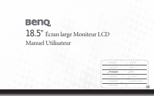 Mode d’emploi BenQ T900HDA Moniteur LCD