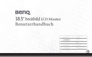 Bedienungsanleitung BenQ T900HDA LCD monitor