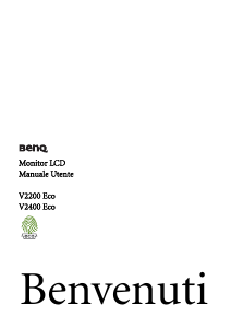 Manuale BenQ V2400 Eco Monitor LCD
