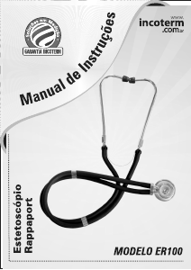 Manual Incoterm ER100 Estetoscópio