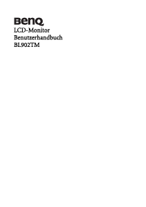 Bedienungsanleitung BenQ BL902TM LED monitor