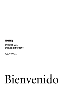 Manual de uso BenQ GL2440HM Monitor de LED