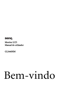 Manual BenQ GL2440HM Monitor LED