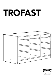 Руководство IKEA TROFAST (99x44x56) Шкаф