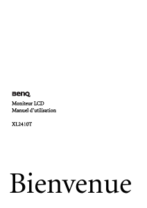 Mode d’emploi BenQ XL2410T Moniteur LED