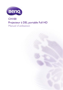 Mode d’emploi BenQ CH100 Projecteur